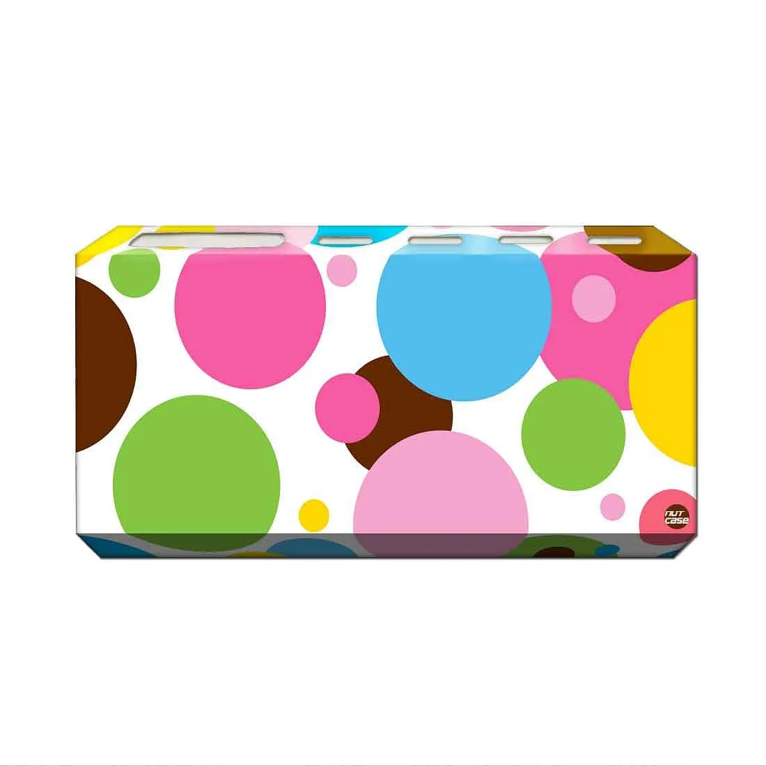 Toothbrush Holder Wall Mounted -Colorful Polka Dots