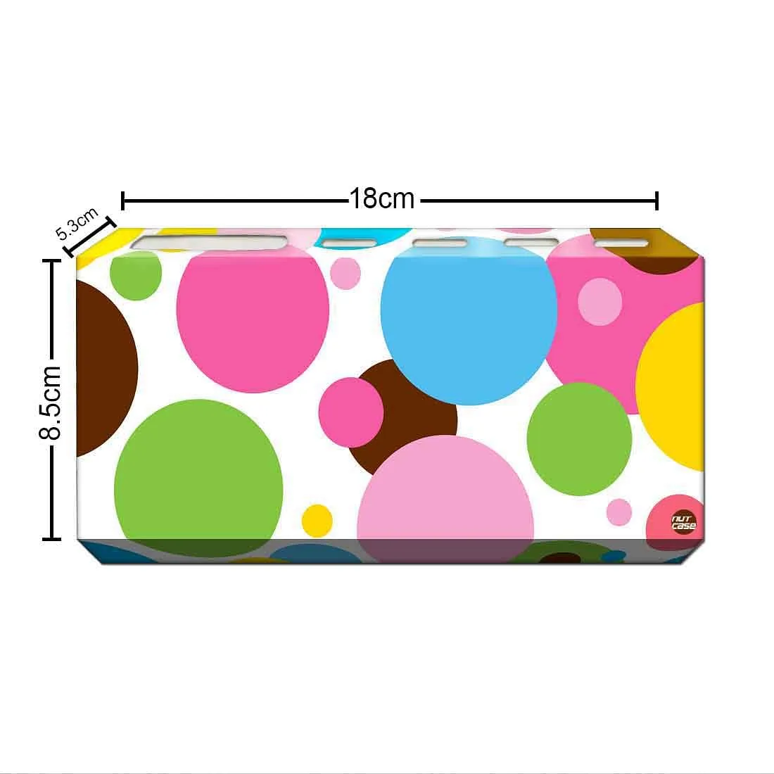 Toothbrush Holder Wall Mounted -Colorful Polka Dots