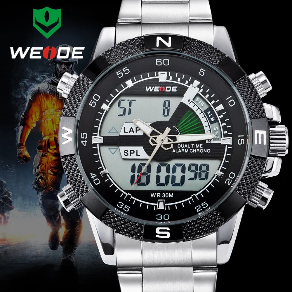 Top Sale WEIDE Men Sports Watch Multi-function Military Watch for Men Quartz Relogio Masculino Analog-Digital