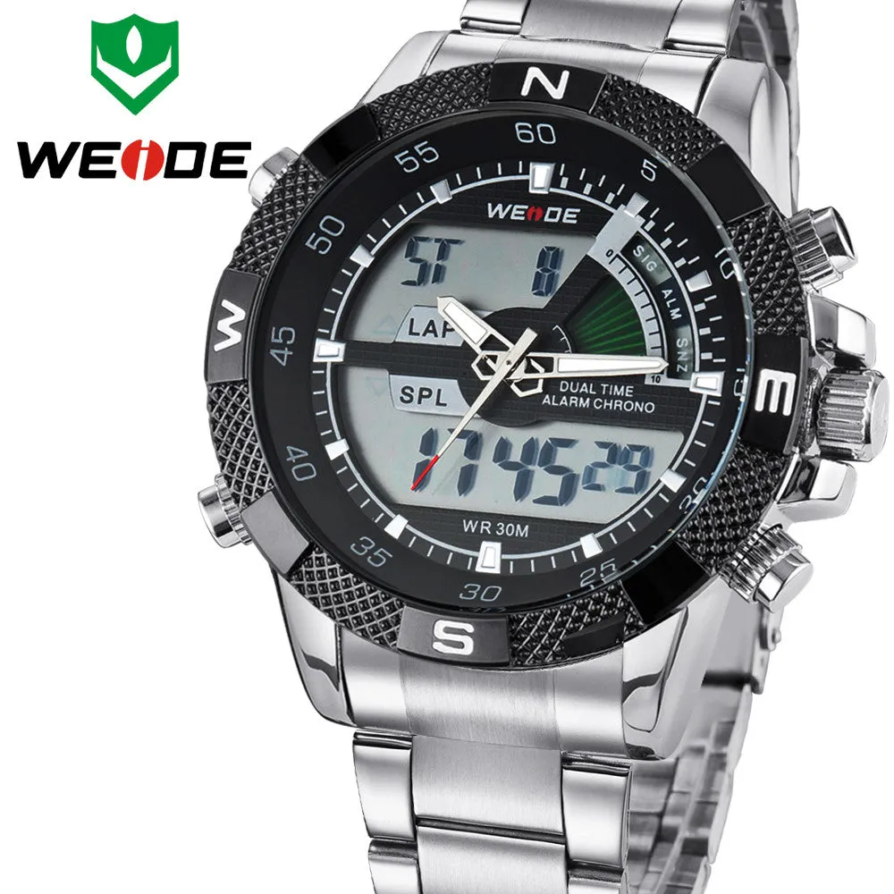 Top Sale WEIDE Men Sports Watch Multi-function Military Watch for Men Quartz Relogio Masculino Analog-Digital