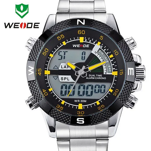 Top Sale WEIDE Men Sports Watch Multi-function Military Watch for Men Quartz Relogio Masculino Analog-Digital