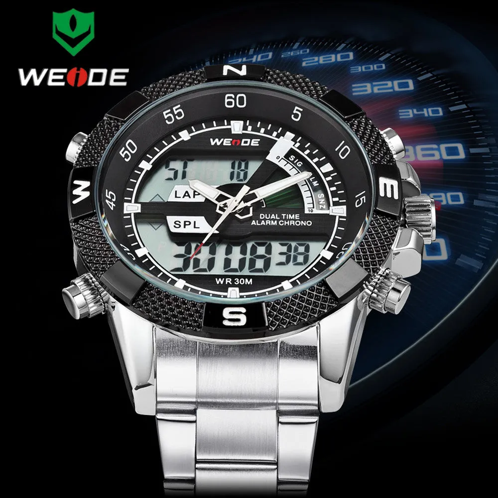 Top Sale WEIDE Men Sports Watch Multi-function Military Watch for Men Quartz Relogio Masculino Analog-Digital