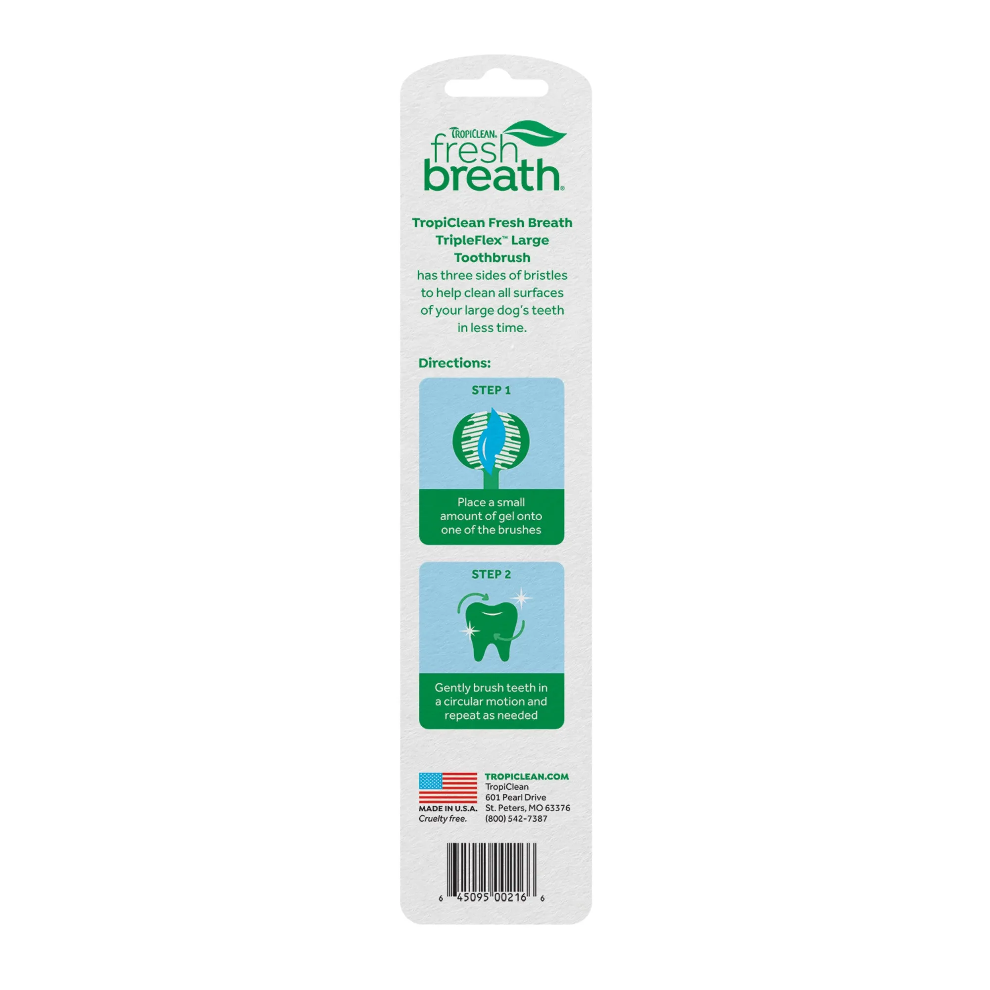 Tropiclean Fresh Breath TripleFlex Toothbrush