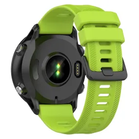 Universal Garmin Rem 22mm Silikone Rillet - Limegrøn