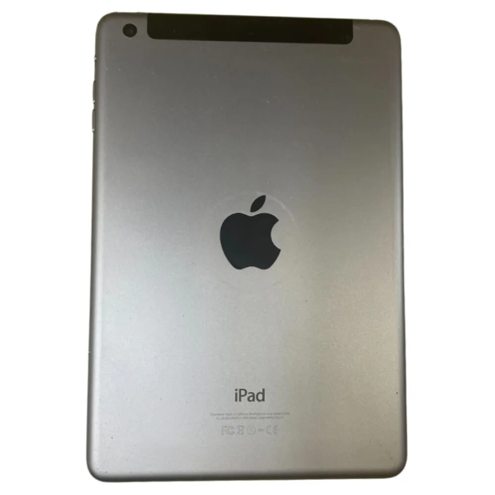 Used Apple iPad Mini 3 Wi Fi   Cellular (A1600) 7.9" 16GB Silver