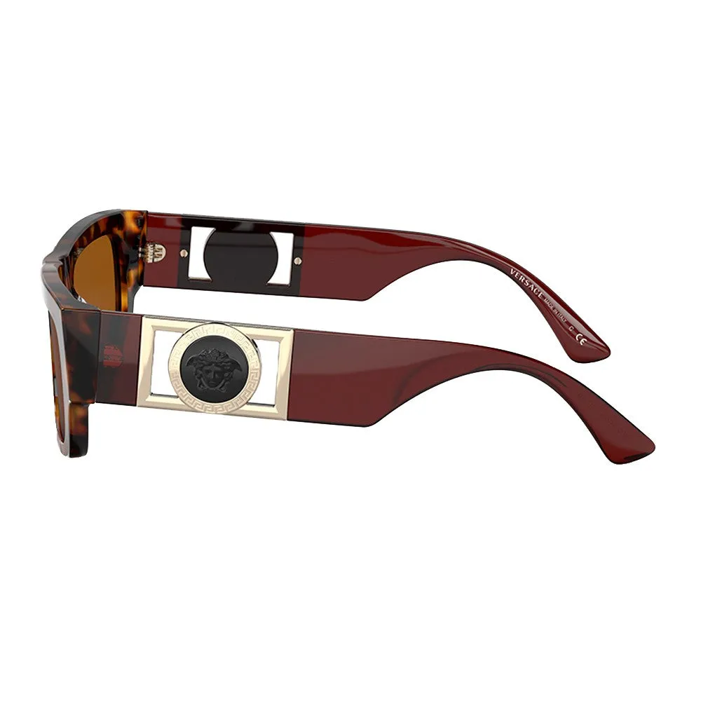 Versace Unisex Havana Sunglasses with Brown Anti-Reflective Lenses VE_4416U_511963_53mm