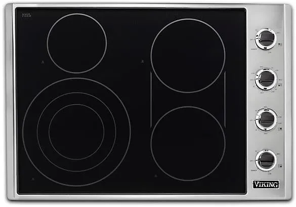 viking 30" 4 Element QuickCook Electric Cooktop VECU53014BSB