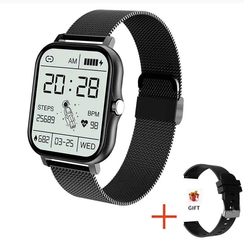 Women Smart Watch Men 1.69&quot; Full Touch Screen Heart Rate Fitness Tracker Ladies Watch Bluetooth Call Smart Clock for Android IOS