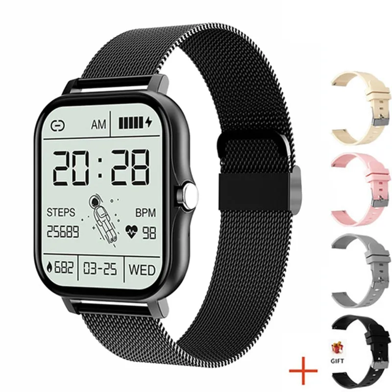 Women Smart Watch Men 1.69&quot; Full Touch Screen Heart Rate Fitness Tracker Ladies Watch Bluetooth Call Smart Clock for Android IOS