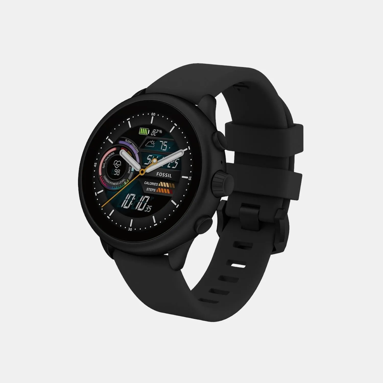 Women's Gen 6 Black Silicon Smart Watch FTW4069