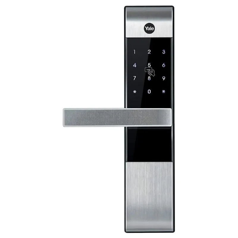 Yale YDM3109A Digital Door Lock, Silver/Black-Wifi Compatible