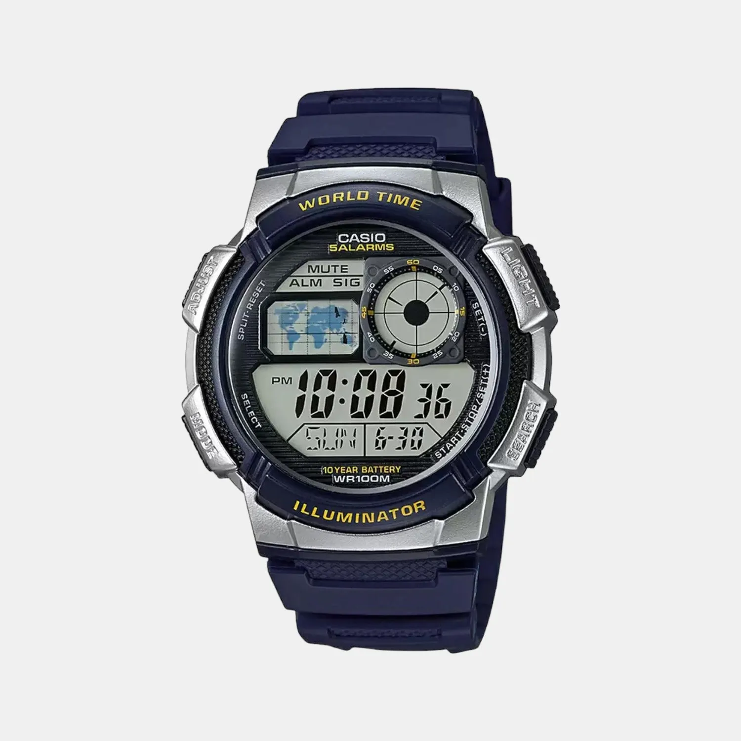 Youth Unisex Blue Digital Resin Watch D118 - AE-1000W-2AVDF