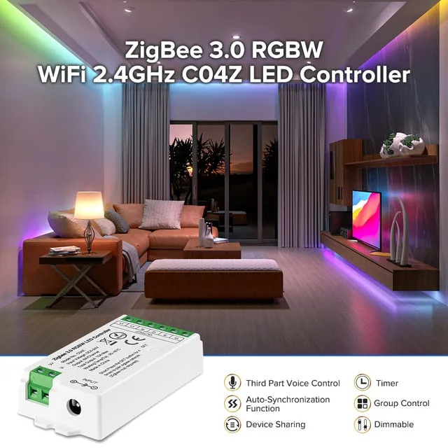 Zigbee 3.0 WiFi 2.4GHz LED Controller DIM CCT RGB RGBW RGBCCT Hue Bridge Tuya Dual Mode Gateway Smart Things