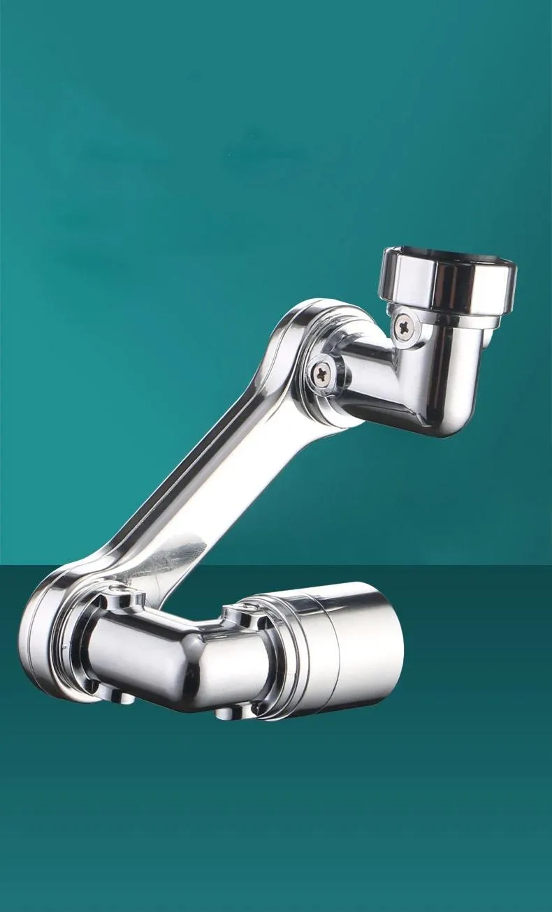 Zinc Alloy Universal 1080 Rotation Extender Tap Faucet Handle Flexible Faucet Extender